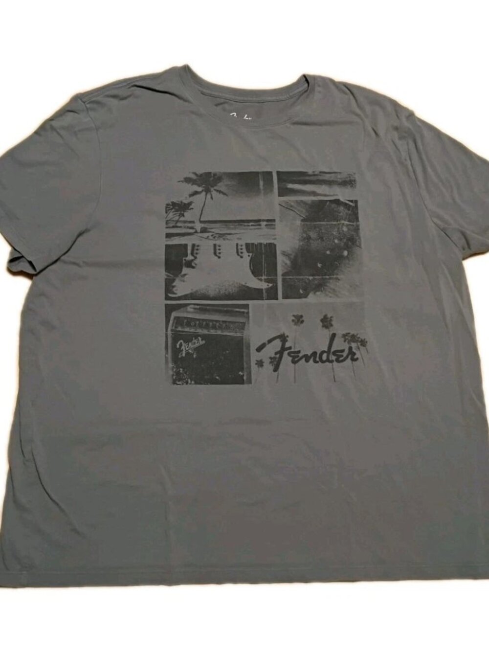 Fender Guitar T-Shirt Official Logo - Rock And Roll Music Shirt -  XXL